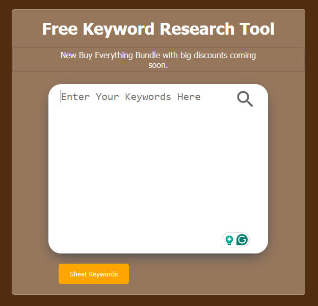 keyword sheeter free keyword research