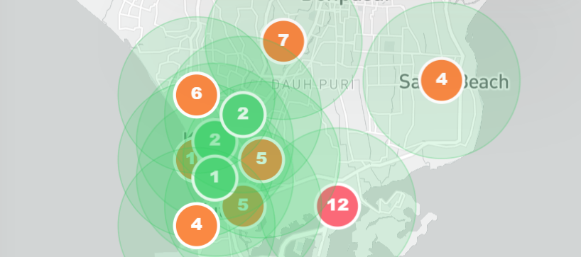 localo rank tracking map for local seo