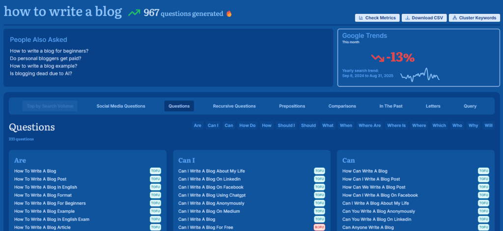 Answer socrates keyword search results